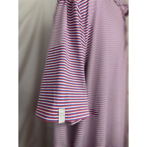 RLX Ralph Lauren Polo Shirt Mens Size XXL Patriotic Golf Short Sleeve Striped - Picture 8 of 9